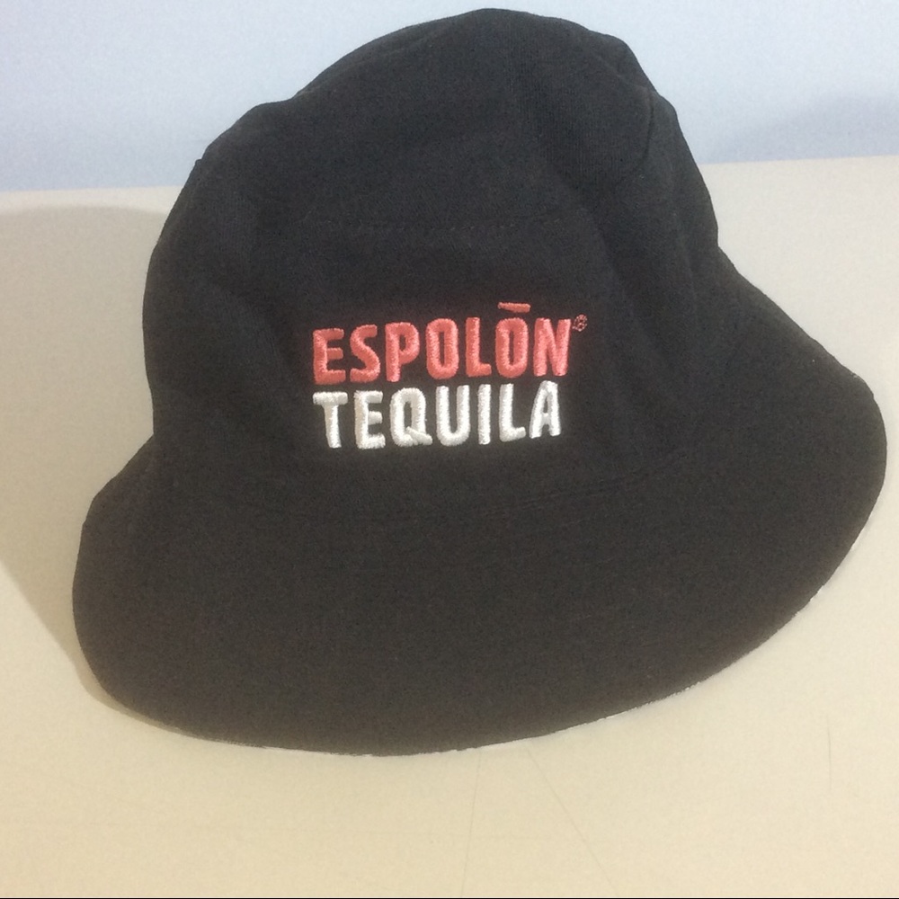 Espolon Tequila Bucket Hat Reversible Black Skeleton Rooster Dia de los Muertos - Picture 4 of 4